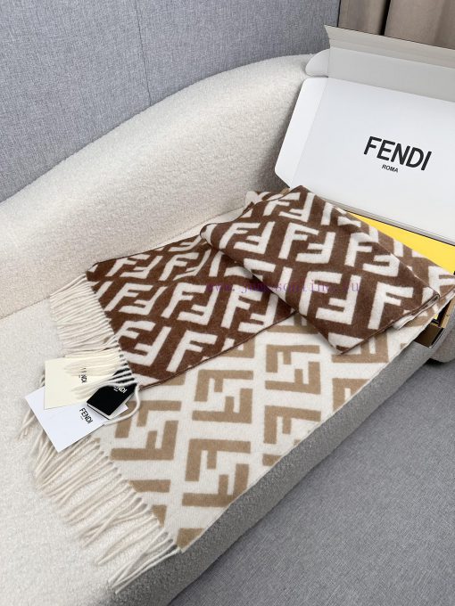 F Home Fendi Old Flower Gradient Double sided Cashmere Scarf, Soft and Delicate Double sidedwtk0murr - Image 16