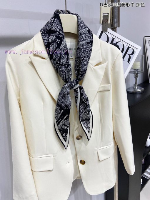 New D Home D Paris Map Diamond Scarf with Exquisite Handmade Roll Multi functional Accessoribcytinhm - Image 6