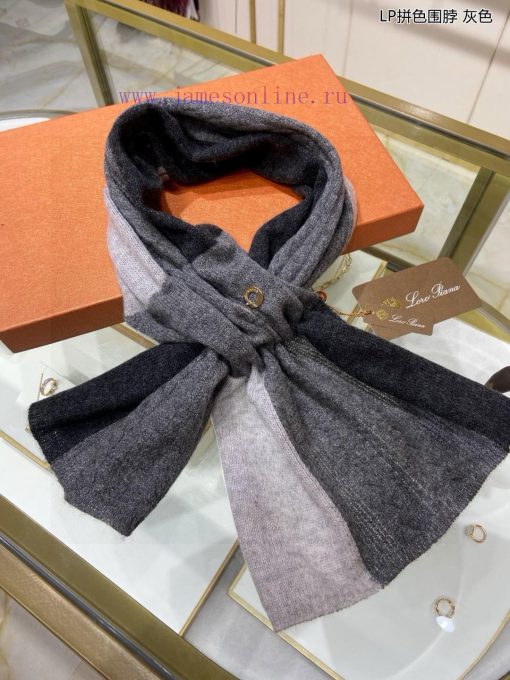 The new Loro Piana Beef LP Color blocked Multi functional Neck allows you to wrap it as you 0bi03nis - Image 6