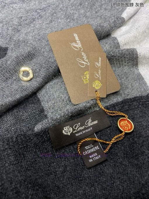 The new Loro Piana Beef LP Color blocked Multi functional Neck allows you to wrap it as you 0bi03nis - Image 10