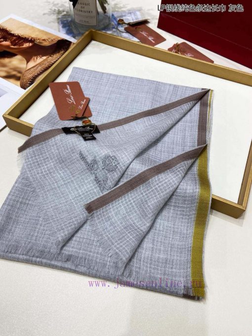 LP premium original single LP silver thread solid color stripe edge length towel ️ High end g81x2eds - Image 4