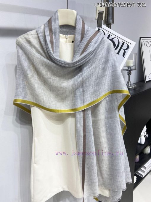 LP premium original single LP silver thread solid color stripe edge length towel ️ High end g81x2eds - Image 8