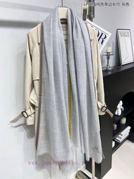 LP premium original single LP silver thread solid color stripe edge length towel ️ High end g81x2eds - Image 9