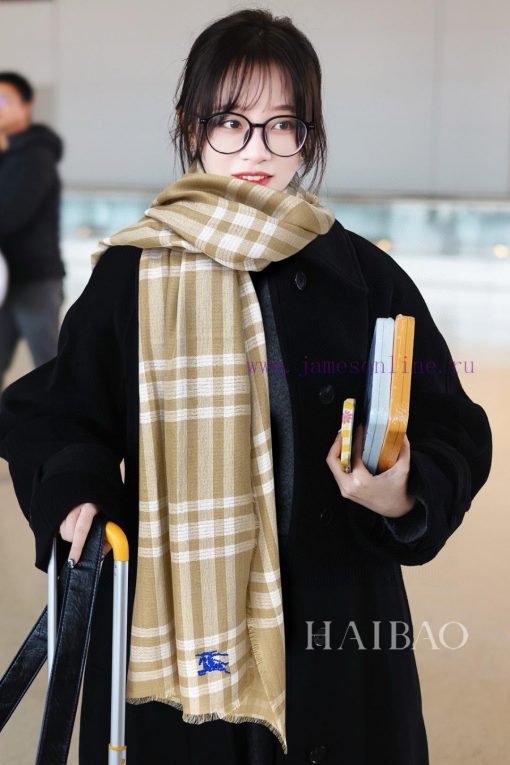 New bling bling Burberry unisex B knight plaid double-sided long scarf is the hard product, v2arazhq - Image 13