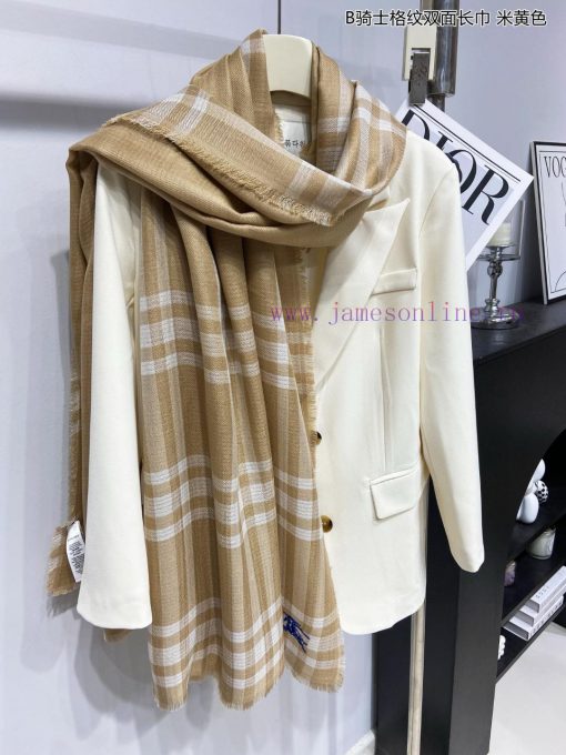 New bling bling Burberry unisex B knight plaid double-sided long scarf is the hard product, v2arazhq - Image 17