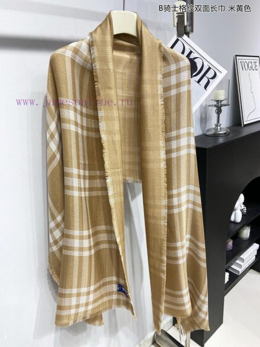 New bling bling Burberry unisex B knight plaid double-sided long scarf is the hard product, v2arazhq - Image 19