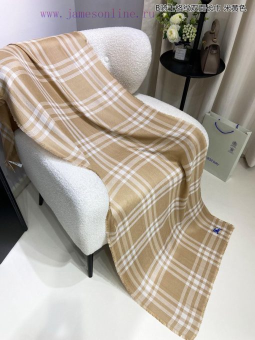 New bling bling Burberry unisex B knight plaid double-sided long scarf is the hard product, v2arazhq - Image 21