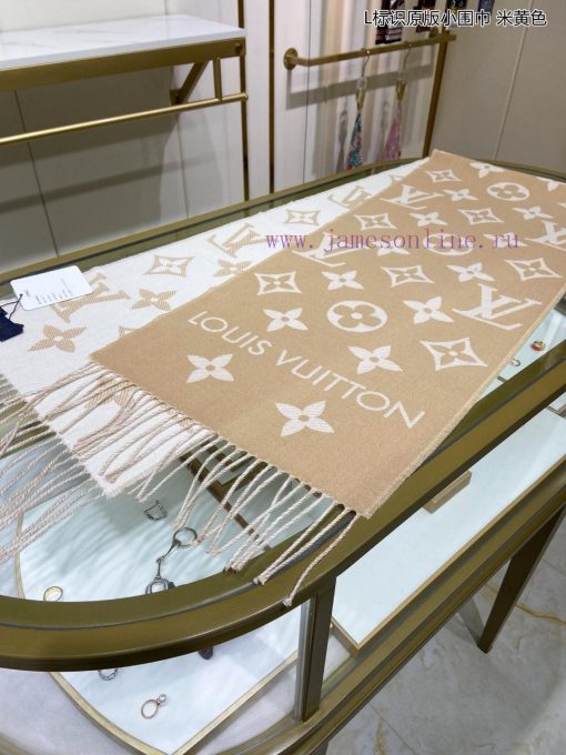 High end customized Louis Vuitton L logo original small scarf original 11 customization, Thehtk7jbq0 - Image 6