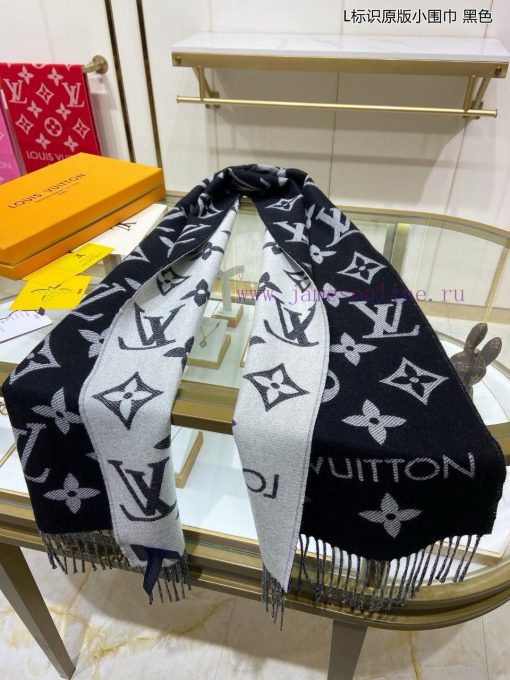 High end customized Louis Vuitton L logo original small scarf original version 11 customizatwpwfe3hd - Image 12