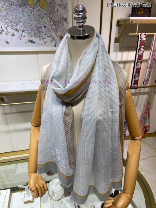 LP premium original single LP silver thread double splicing long scarf ️ High end product ️ ybtlmmaq - Image 6