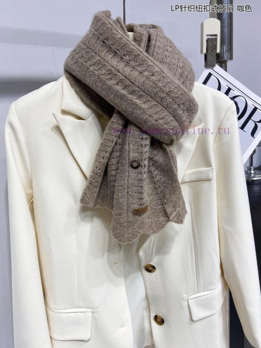 Piana LP Knitted Button style Shawl LP Cashmere Family, the new aristocrat in the cashmere itxn3ajki - Image 5