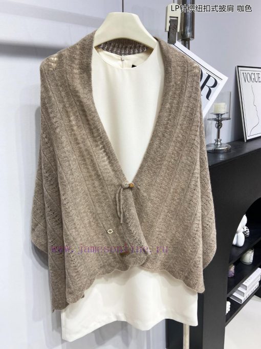 Piana LP Knitted Button style Shawl LP Cashmere Family, the new aristocrat in the cashmere itxn3ajki - Image 9