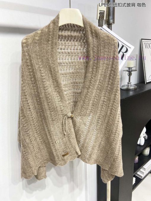 Piana LP Knitted Button style Shawl LP Cashmere Family, the new aristocrat in the cashmere itxn3ajki - Image 10
