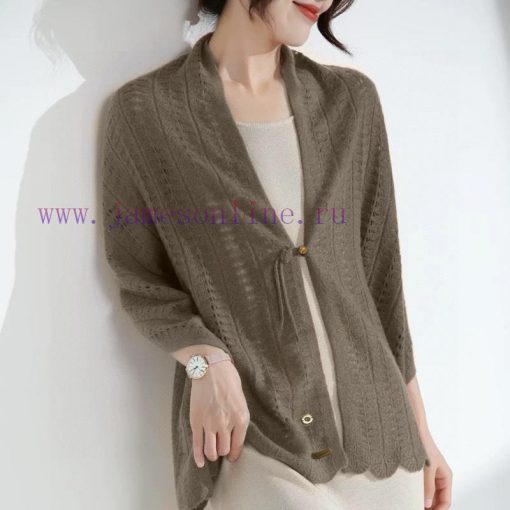 Piana LP Knitted Button style Shawl LP Cashmere Family, the new aristocrat in the cashmere itxn3ajki - Image 13