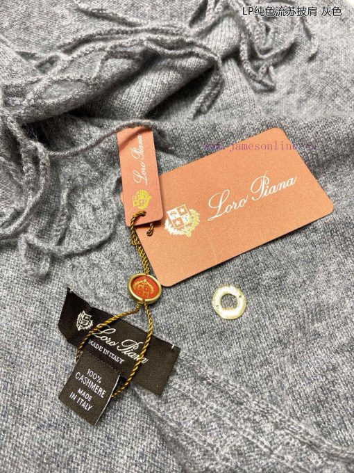 The new Loro Piana Cattle LP solid color tassel shawl is a multifunctional shawl that can beqoqhco17 - Image 21
