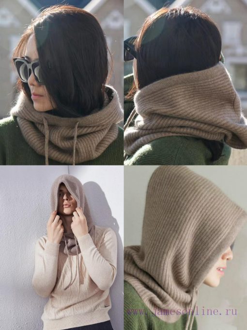 The newly released Loro Piana Beef LP hooded scarf is both a scarf and a hat, with an elastiy4qlrtdr