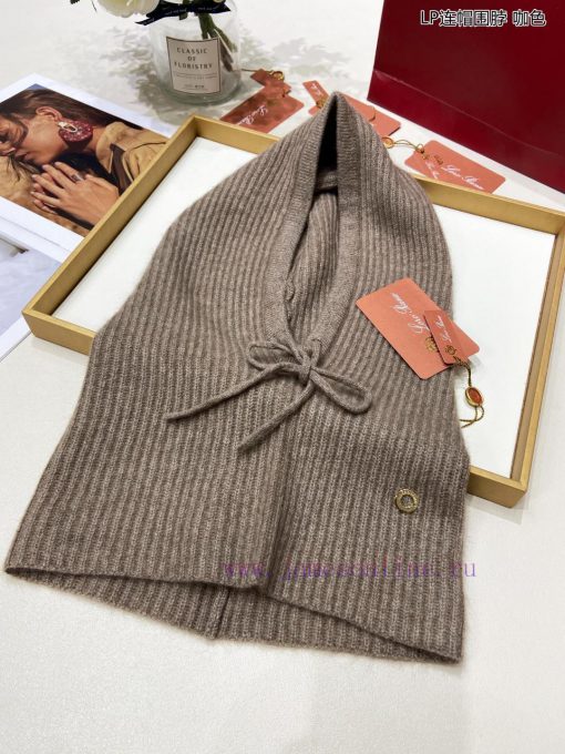 The newly released Loro Piana Beef LP hooded scarf is both a scarf and a hat, with an elastiy4qlrtdr - Image 11