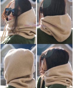 The newly released Loro Piana Beef LP hooded scarf is both a scarf and a hat, with an elastilbb43k8k