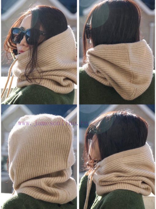 The newly released Loro Piana Beef LP hooded scarf is both a scarf and a hat, with an elastilbb43k8k - Image 2