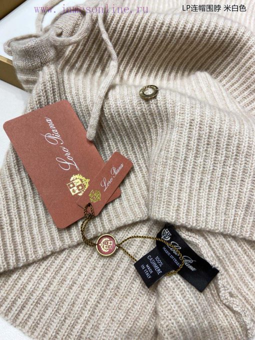 The newly released Loro Piana Beef LP hooded scarf is both a scarf and a hat, with an elastilbb43k8k - Image 13