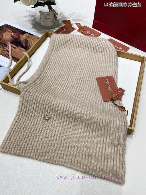 The newly released Loro Piana Beef LP hooded scarf is both a scarf and a hat, with an elastilbb43k8k - Image 16