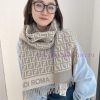 Explosive FEN/DIFF Roman logo double-sided long scarf official website updated synchronouslyxrebesuo