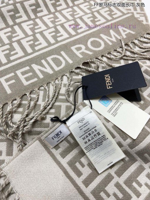 Explosive FEN/DIFF Roman logo double-sided long scarf official website updated synchronouslyxrebesuo - Image 14