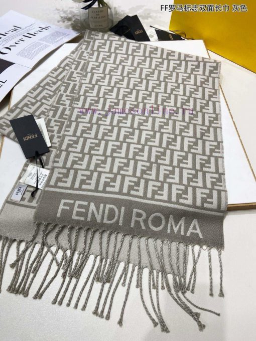 Explosive FEN/DIFF Roman logo double-sided long scarf official website updated synchronouslyxrebesuo - Image 19