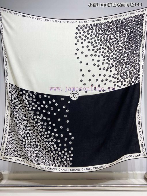 High end customized Chanel double-sided same color cashmere square scarf Chanel Logo color mcblmtxpf - Image 14