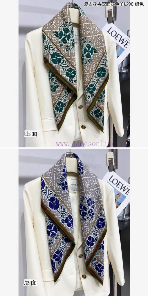 The new cashmere model is said to look good and recommended by Toribechi retro floral doubleegrhp1gk - Image 5