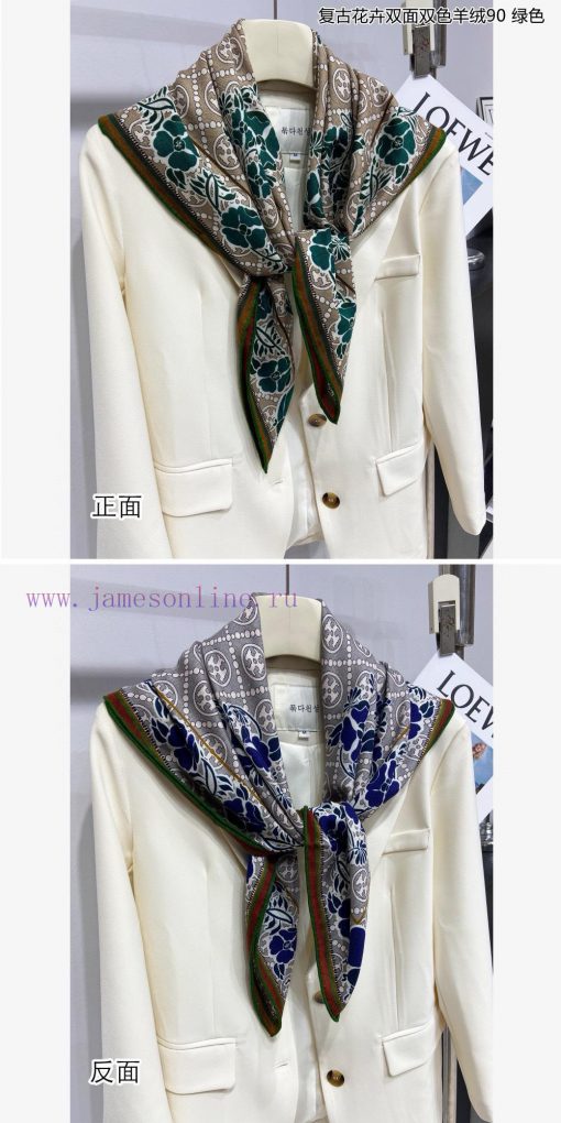 The new cashmere model is said to look good and recommended by Toribechi retro floral doubleegrhp1gk - Image 16