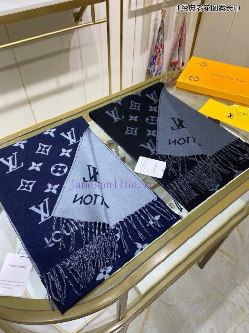 High end custom Louis Vuitton L classic floral pattern long scarf original 11 customization,id1b3ytt - Image 20