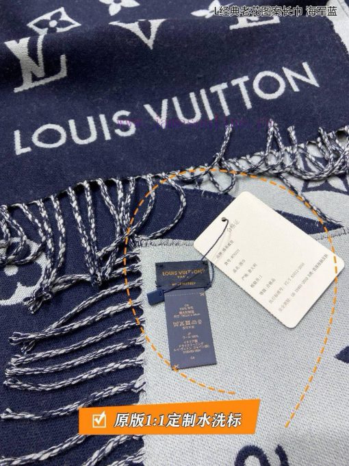 High end custom Louis Vuitton L classic floral pattern long scarf original 11 customization,id1b3ytt - Image 28