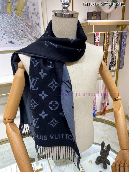 High end custom Louis Vuitton L classic floral pattern long scarf original 11 customization,h3xwgnyt - Image 20