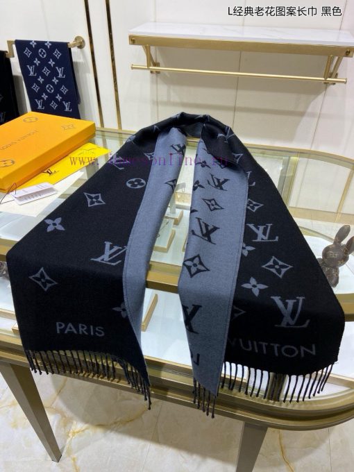 High end custom Louis Vuitton L classic floral pattern long scarf original 11 customization,h3xwgnyt - Image 21