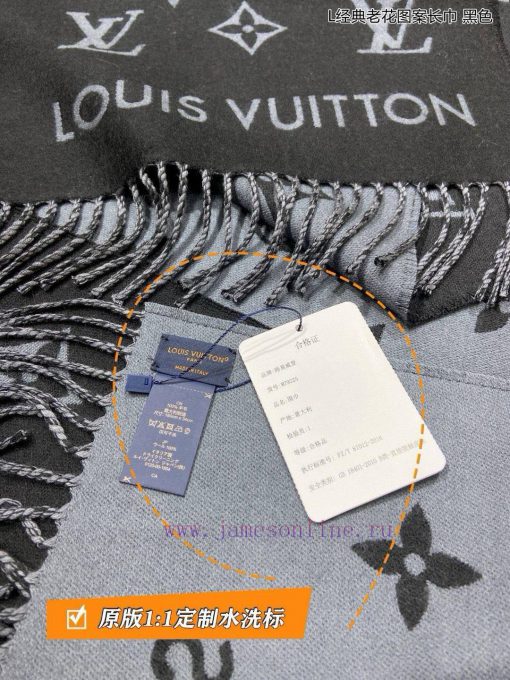 High end custom Louis Vuitton L classic floral pattern long scarf original 11 customization,h3xwgnyt - Image 22