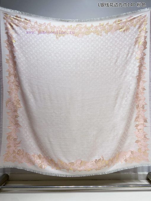 High end customized genuine praise for L Silver Thread Lace Square Scarf 140 Cashmere Square55qi72do - Image 17