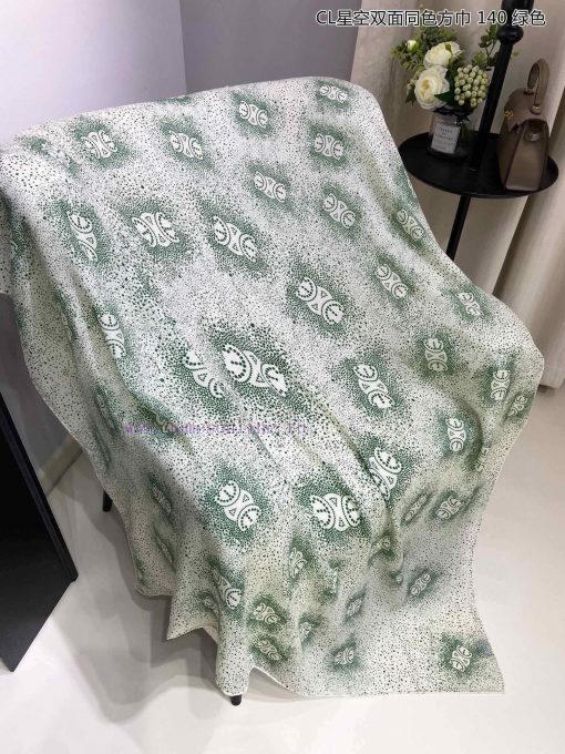 High end customized Celine CL Starry Sky Double sided Same color Square Scarf 140 is recommepa8v5z9v - Image 23