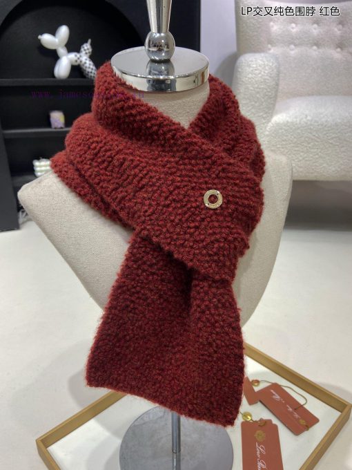 Newly launched Loro Piana Bull Product LP Cross Solid Color Multi functional Scarf, can be wyxhqceqt - Image 6