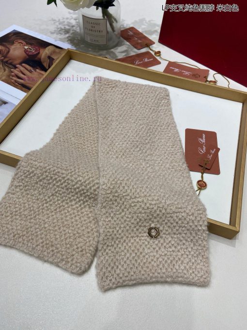 Newly launched Loro Piana Bull Product LP Cross Solid Color Multi functional Scarf, can be w13067fzb - Image 4