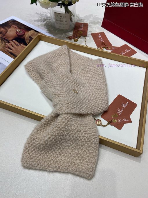 Newly launched Loro Piana Bull Product LP Cross Solid Color Multi functional Scarf, can be w13067fzb - Image 10