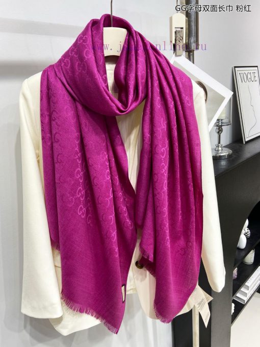 Gucci classic shawl GG letter double-sided long scarf G evergreen tree style, unisex and suiyktkxmp1 - Image 6