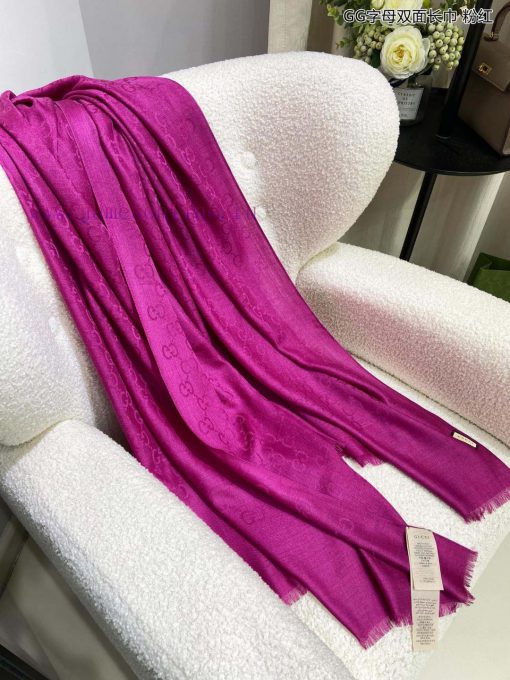 Gucci classic shawl GG letter double-sided long scarf G evergreen tree style, unisex and suiyktkxmp1 - Image 11