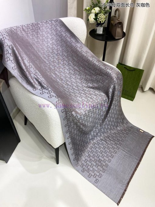 Gucci classic shawl GG letter double-sided long scarf G evergreen tree style, unisex and suiv19pv0me - Image 10