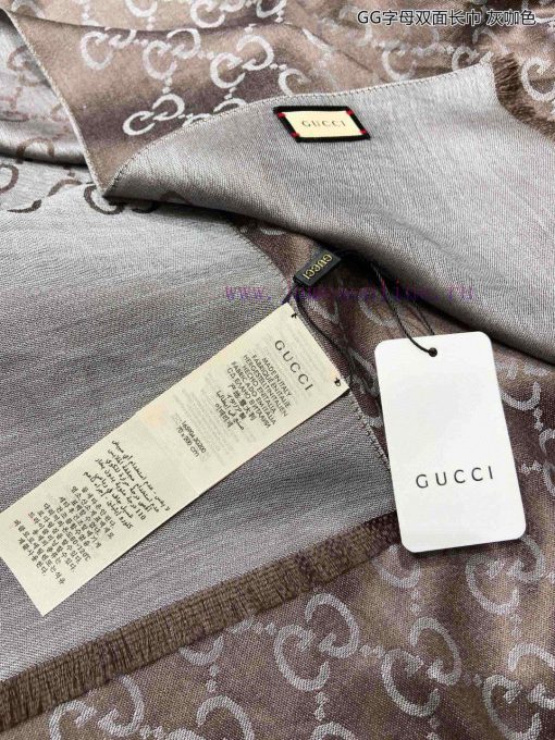 Gucci classic shawl GG letter double-sided long scarf G evergreen tree style, unisex and suiv19pv0me - Image 12