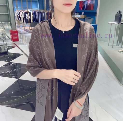 Gucci classic shawl GG letter double-sided long scarf G evergreen tree style, unisex and suiv19pv0me - Image 13