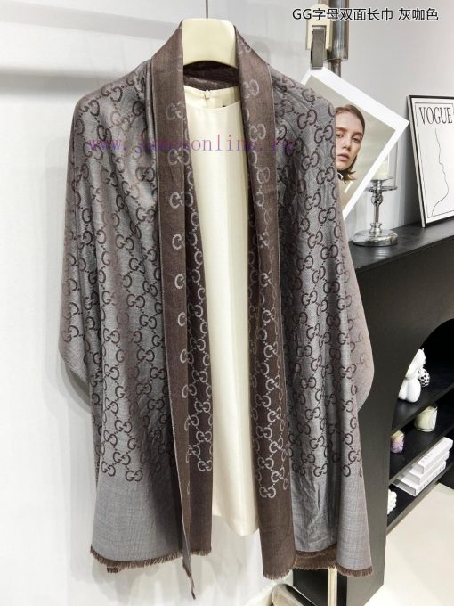Gucci classic shawl GG letter double-sided long scarf G evergreen tree style, unisex and suiv19pv0me - Image 19
