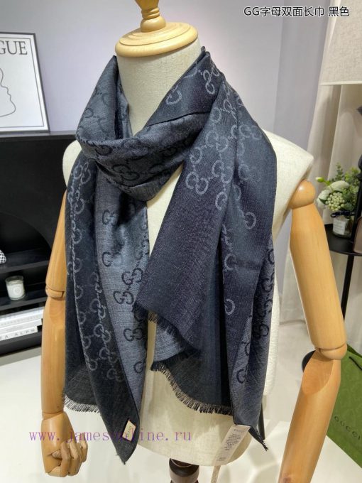 Gucci classic shawl GG letter double-sided long scarf G evergreen tree style, unisex and suikupjkc8v - Image 5