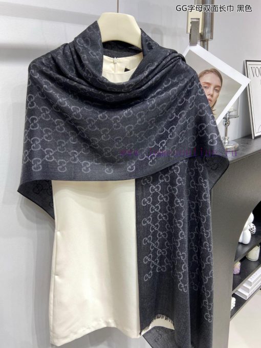 Gucci classic shawl GG letter double-sided long scarf G evergreen tree style, unisex and suikupjkc8v - Image 7