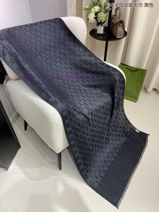 Gucci classic shawl GG letter double-sided long scarf G evergreen tree style, unisex and suikupjkc8v - Image 10